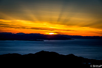 Sunset, Trondheimsfjorden, Norway